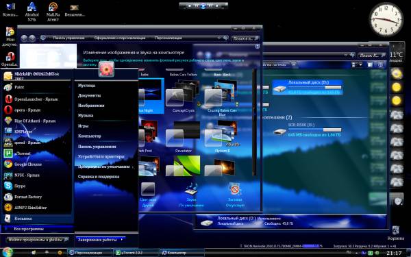 White Luna Theme For Windows 7